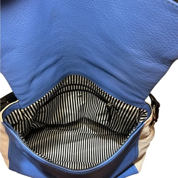 KATE SPADE pebble leather color block crossbody handbag. 💙🖤 - Picture 8 of 9